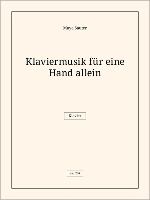 Klaviermusik für eine Hand allein